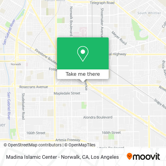 Madina Islamic Center - Norwalk, CA map
