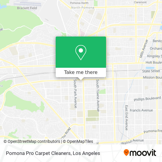 Pomona Pro Carpet Cleaners map