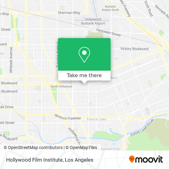 Hollywood Film Institute map