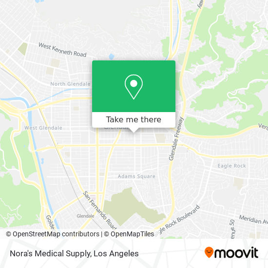 Nora's Medical Supply map
