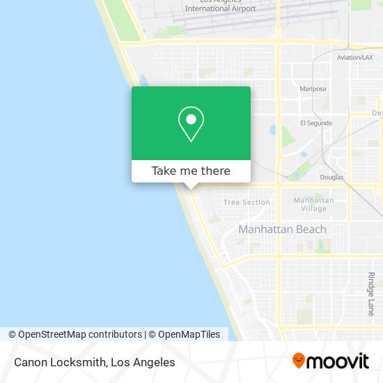 Canon Locksmith map