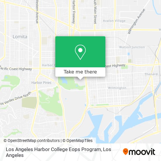 Los Angeles Harbor College Eops Program map