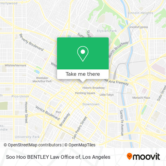 Mapa de Soo Hoo BENTLEY Law Office of