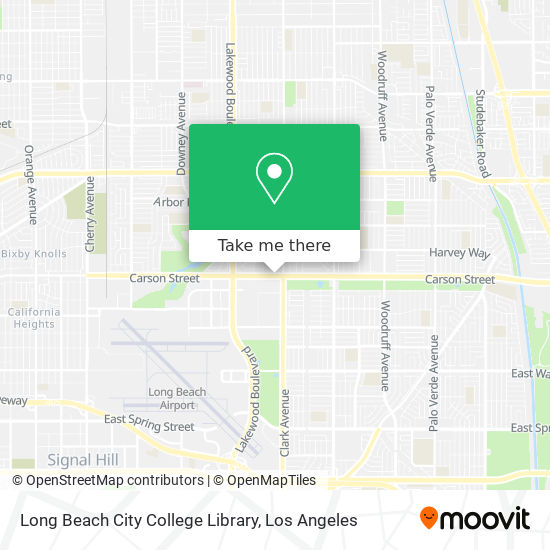 Long Beach City College Library map