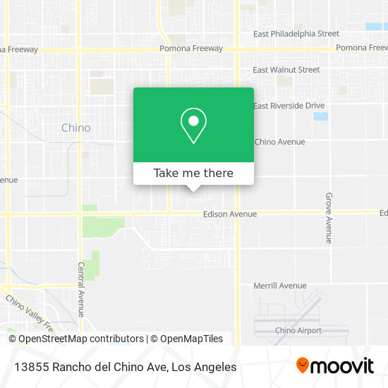 13855 Rancho del Chino Ave map