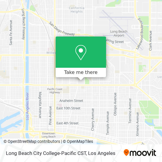 Long Beach City College-Pacific CST map