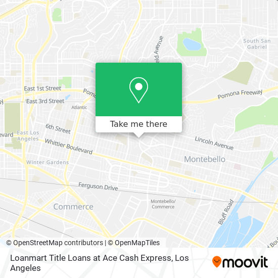 Mapa de Loanmart Title Loans at Ace Cash Express