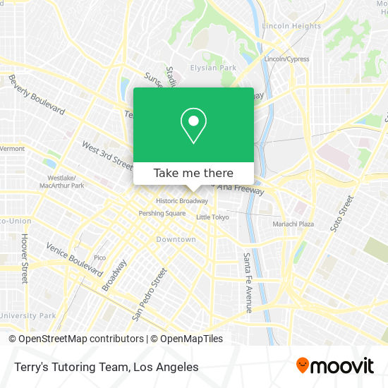 Terry's Tutoring Team map