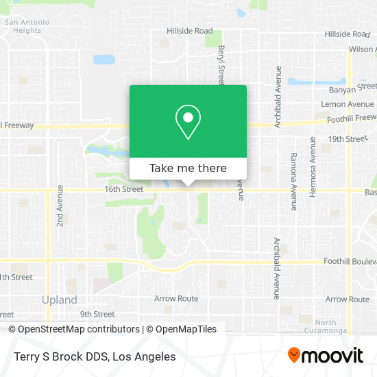 Terry S Brock DDS map