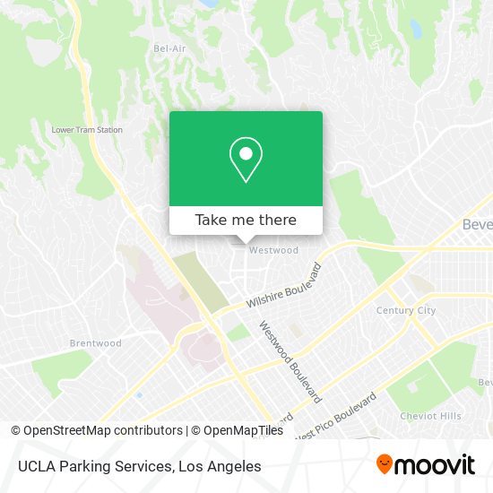 Mapa de UCLA Parking Services