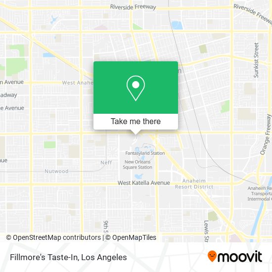 Fillmore's Taste-In map