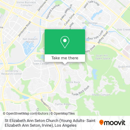 St Elizabeth Ann Seton Church (Young Adults- Saint Elizabeth Ann Seton, Irvine) map