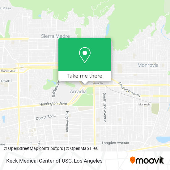 Mapa de Keck Medical Center of USC