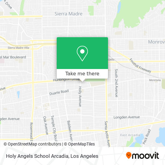 Mapa de Holy Angels School Arcadia