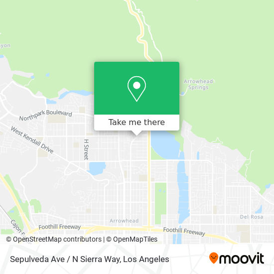 Sepulveda Ave / N Sierra Way map