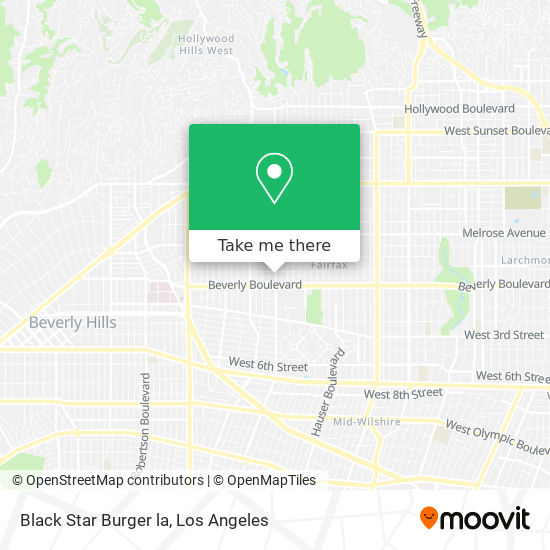 Black Star Burger la map