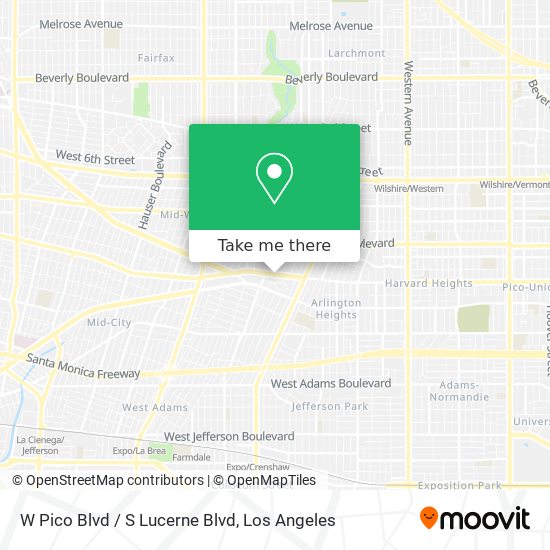 W Pico Blvd / S Lucerne Blvd map