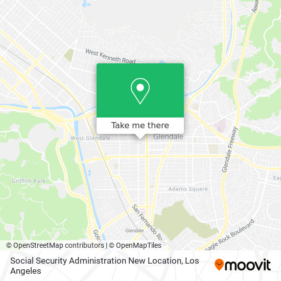 Mapa de Social Security Administration New Location