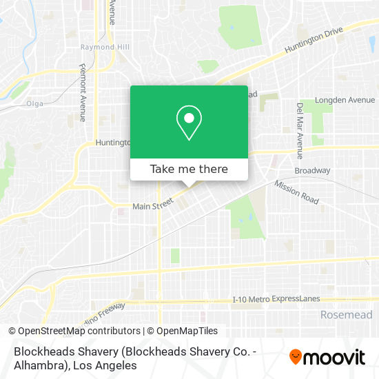 Blockheads Shavery (Blockheads Shavery Co. - Alhambra) map