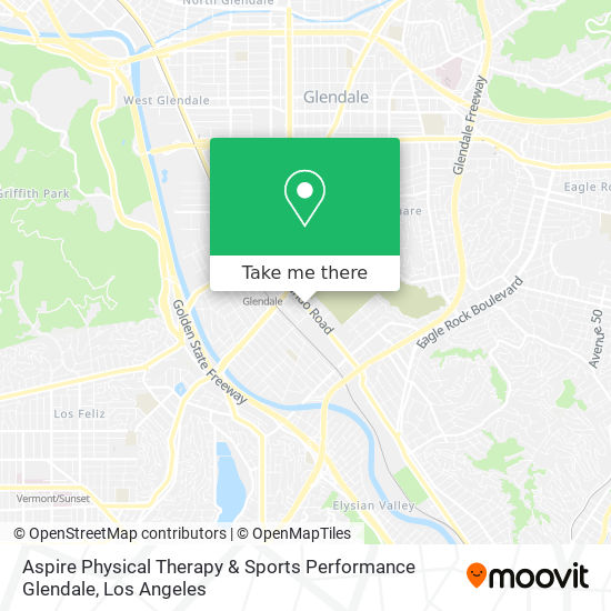 Mapa de Aspire Physical Therapy & Sports Performance Glendale