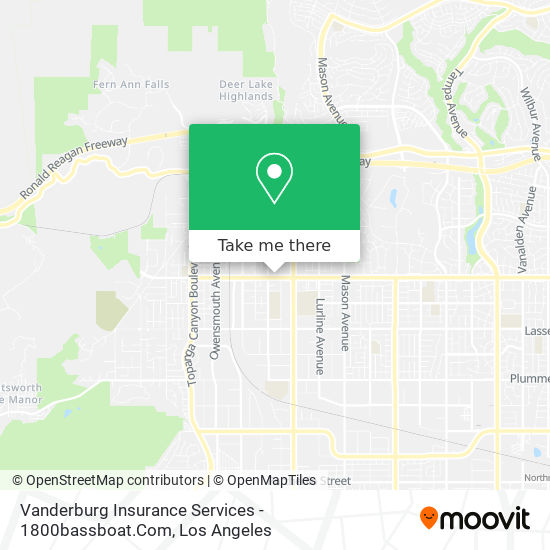 Mapa de Vanderburg Insurance Services - 1800bassboat.Com