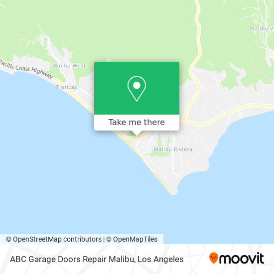 ABC Garage Doors Repair Malibu map