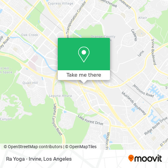 Ra Yoga - Irvine map