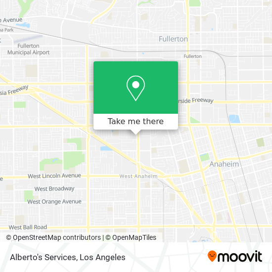 Alberto's Services map