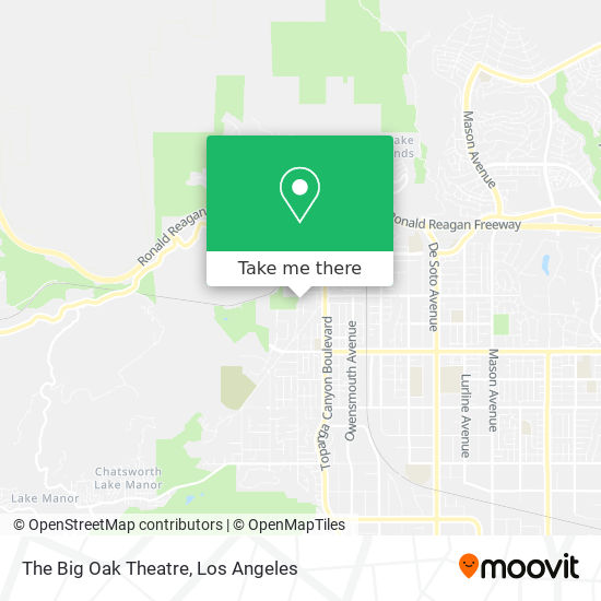The Big Oak Theatre map