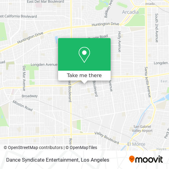 Mapa de Dance Syndicate Entertainment