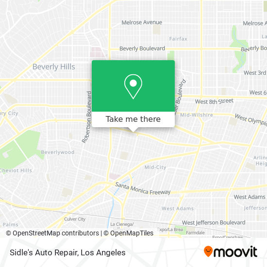 Sidle's Auto Repair map