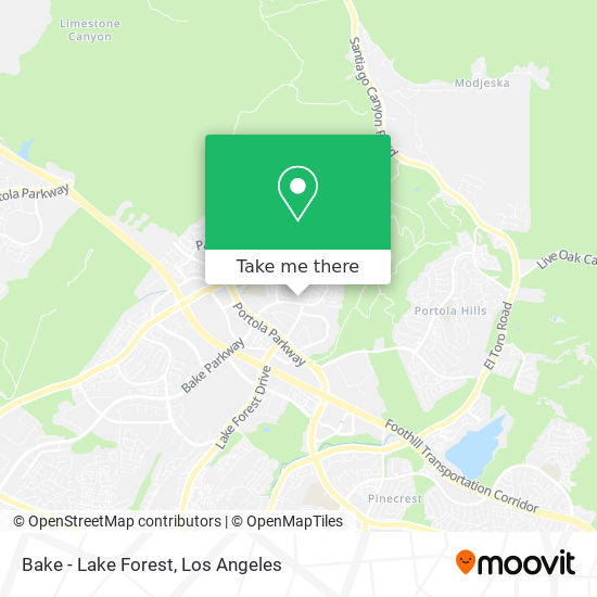 Mapa de Bake - Lake Forest