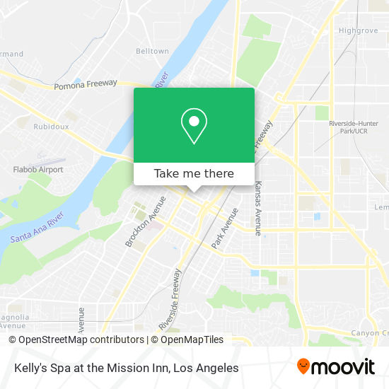 Kelly's Spa at the Mission Inn map