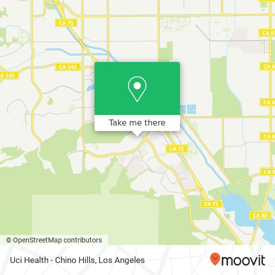 Uci Health - Chino Hills map