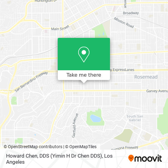 Howard Chen, DDS (Yimin H Dr Chen DDS) map