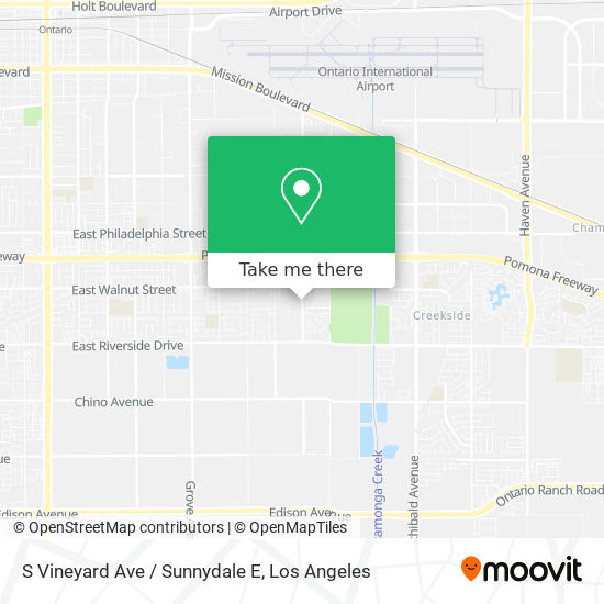 S Vineyard Ave / Sunnydale E map