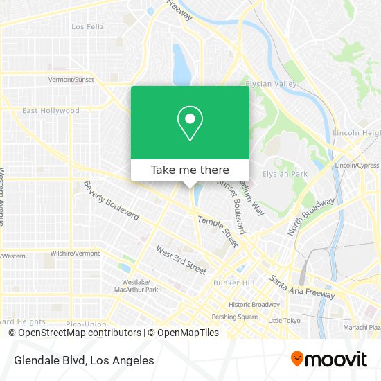 Glendale Blvd map