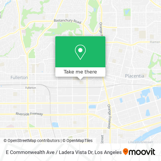 E Commonwealth Ave / Ladera Vista Dr map