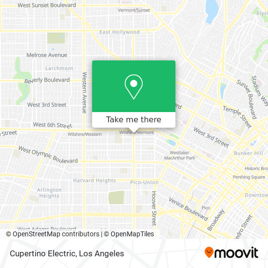 Cupertino Electric map