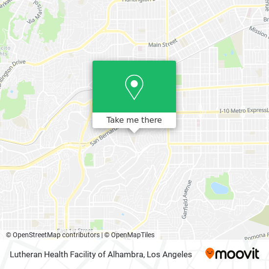 Mapa de Lutheran Health Facility of Alhambra