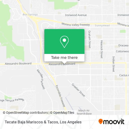 Mapa de Tecate Baja Mariscos & Tacos