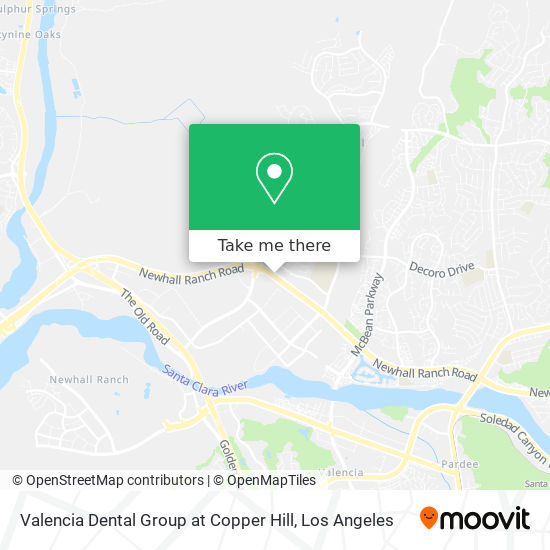 Valencia Dental Group at Copper Hill map