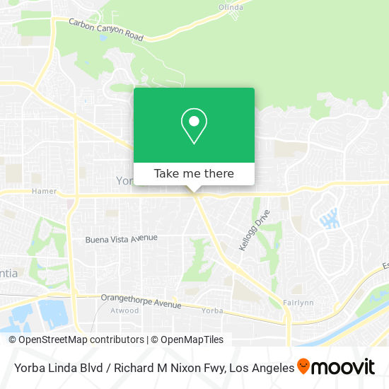 Mapa de Yorba Linda Blvd / Richard M Nixon Fwy