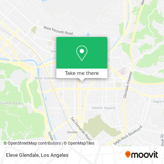 Mapa de Eleve Glendale