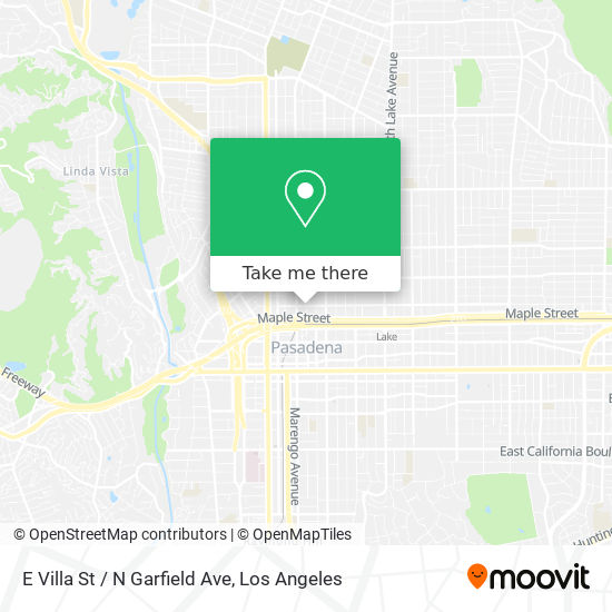 Mapa de E Villa St / N Garfield Ave