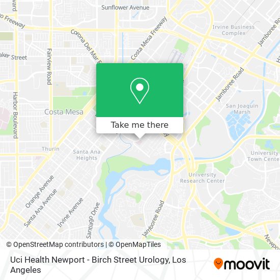 Uci Health Newport - Birch Street Urology map