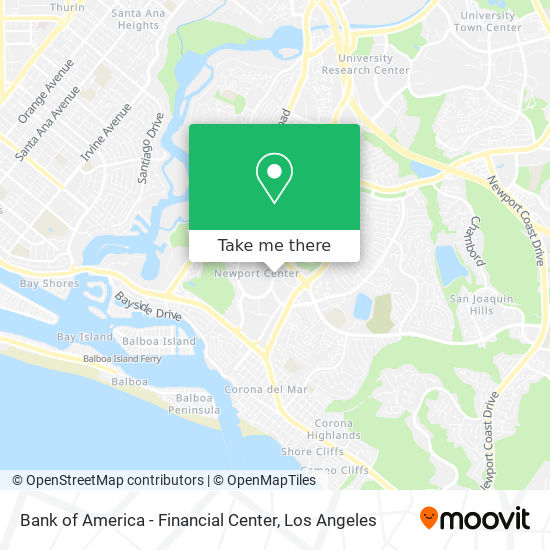 Mapa de Bank of America - Financial Center