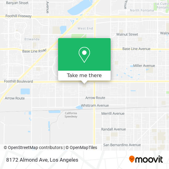 Mapa de 8172 Almond Ave