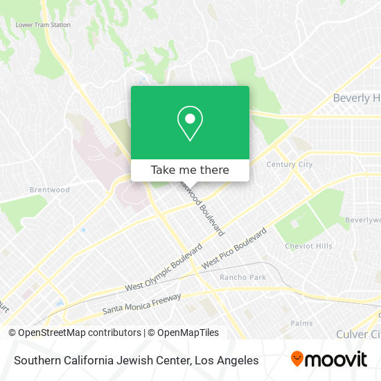 Southern California Jewish Center map