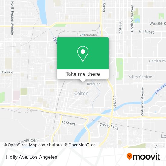 Holly Ave map